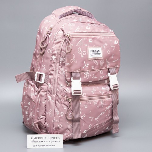 Рюкзак школьный, темно-розовый «Школа», арт. 8202-2